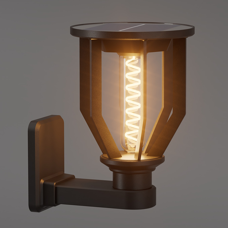 چراغ دیواری گرد خورشیدی PY-LED GR B04