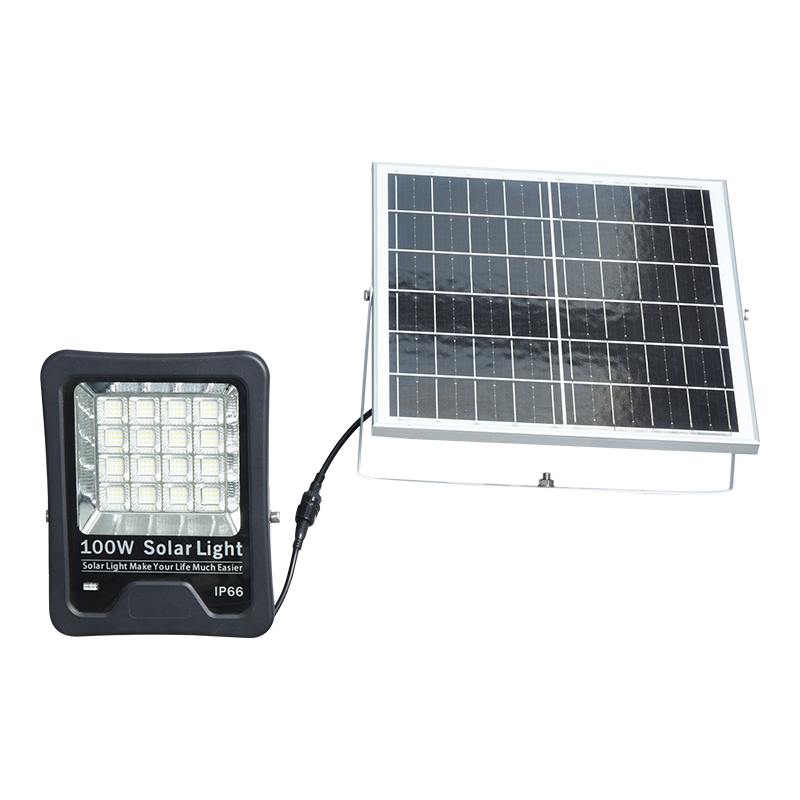 چراغ سیل خورشیدی باتری لیتیوم یونی PY-SLFL20-100W