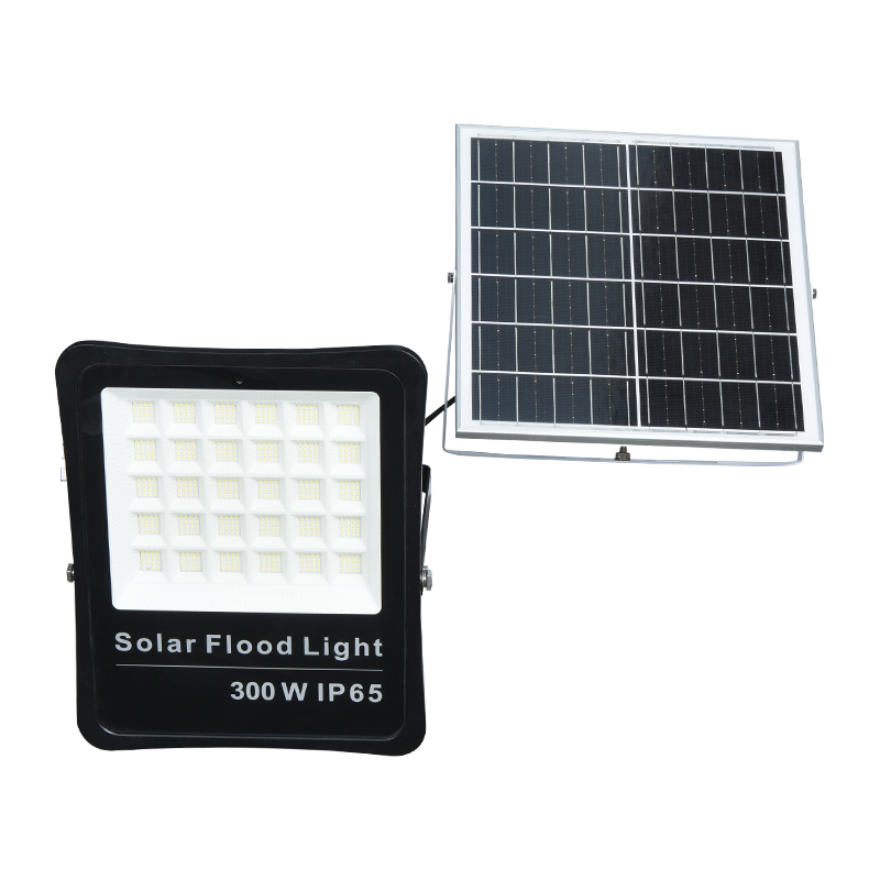 چراغ سیل خورشیدی کم انرژی PY-SLFL30-300W در فضای باز